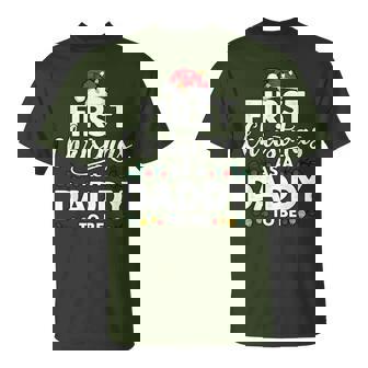 First Christmas As A Daddy To Be New Daddy Christmas T-Shirt | Mazezy