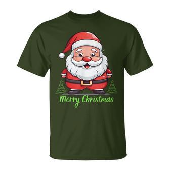 Santa Claus Face Merry Christmas Vintaget T-Shirt - Thegiftio UK