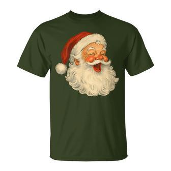 Santa Claus Merry Christmas Family Vintage Holiday T-Shirt - Thegiftio UK