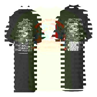 Santa's Tech Support Rebooting Christmas Computer Xmas T-Shirt | Mazezy