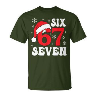 Saying Six Seven Christmas 67 Meme Xmas Boys Girls T-Shirt - Thegiftio UK