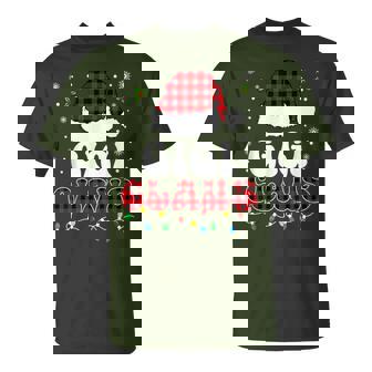 Gigi Claus Buffalo Plaid Christmas Lights T-Shirt | Mazezy