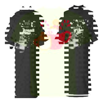 Gingerbread Hot Cocoa Knitted Crochet Christmas Holiday T-Shirt - Thegiftio