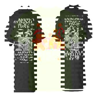 Gingerbread House Construction Crew Cookies Baking Christmas T-Shirt - Thegiftio