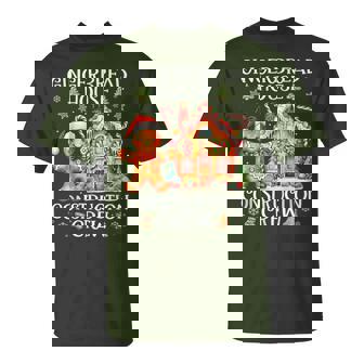 Gingerbread House Construction Crew Decorating Baking Xmas T-Shirt - Thegiftio