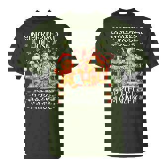 Gingerbread House Project Manager Decorating Baking Xmas T-Shirt - Thegiftio