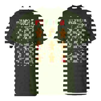 Gingerbread Physical Therapy Pt Physical Therapist Christmas T-Shirt - Thegiftio