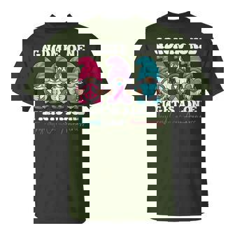 Gnome One Fights Alone Christmas Thyroid Cancer T-Shirt | Mazezy