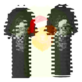 Golden Retriever Christmas Crochet T-Shirt - Monsterry