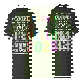 Goodbye 2025 Hello 2026 Christmas Lights Happy New Year 2026 T-Shirt - Thegiftio