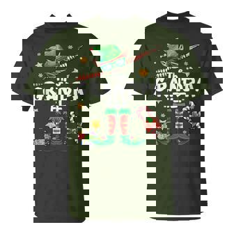 The Grandpa Elf Dabbing Christmas Matching Family Pajama T-Shirt - Monsterry