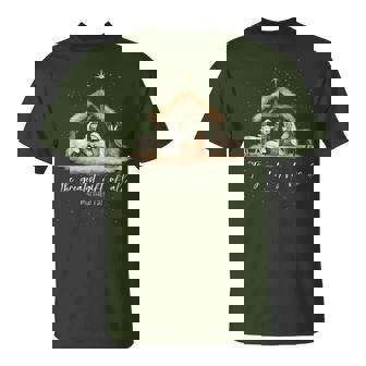 The Greatest For All Christmas Nativity Jesus Christian T-Shirt - Monsterry