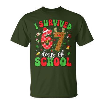 Happy 67Th Day Of School Christmas 67 Meme Six Seven T-Shirt - Thegiftio UK