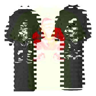 Hip Hop Santa African American Christmas Squad Matching T-Shirt | Seseable UK