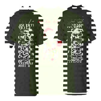 Ho Ho Hold Your Breath Radiology Dept Skeleton Xmas Coffee T-Shirt - Thegiftio