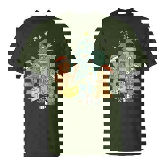 Hvac Gingerbread Christmas Technician Construction Worker T-Shirt - Monsterry