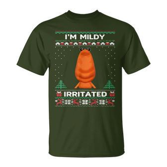 I'm Mildly Irritated Marcus The Worm Christmas Meme T-Shirt - Monsterry