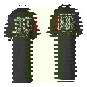 Jesus The Way The Truth The Life Christmas Christian Cross T-Shirt - Monsterry