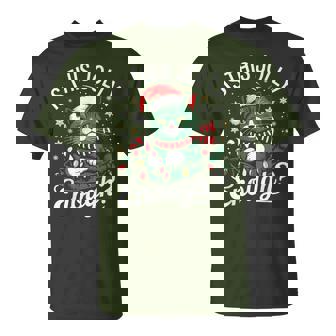 Is This Jolly Enough Cat Christmas Humor T-Shirt - Monsterry