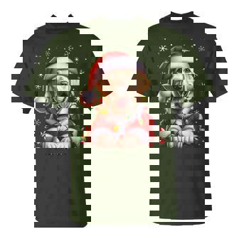 Labrador Santa Claus Costume Labrador Xmas Retriever T-Shirt | Mazezy