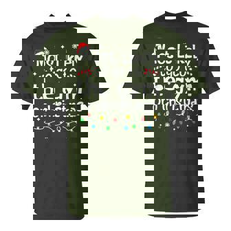 Most Likely To The Gym On Christmas Workout Matching Family T-Shirt - Monsterry