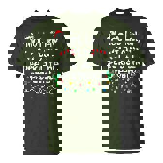 Most Likely To Peek At The Presents Christmas Matching T-Shirt | Seseable UK