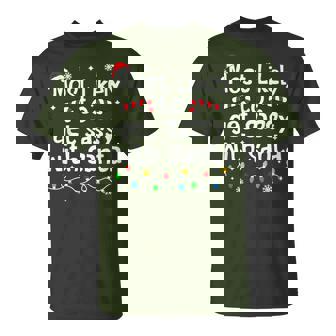 Most Likely To Get Sassy With Santa Christmas Matching T-Shirt | Seseable UK