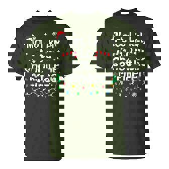 Most Likely To Shoot The Reindeer Christmas Matching Family T-Shirt | Seseable CA