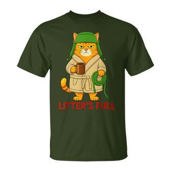 Litter’S Full Cat Christmas Humor Quote T-Shirt - Thegiftio UK