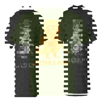 Litter’S Full Cat Lovers Christmas Xmas Pjs Women T-Shirt | Mazezy