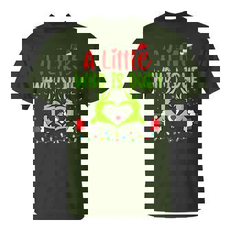 A Little Who Is Due Christmas Pregnancy Announcement T-Shirt - Thegiftio