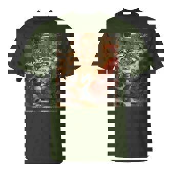 I Love Santa Claus Merry Christmas Raccoons Playing Poker T-Shirt | Mazezy