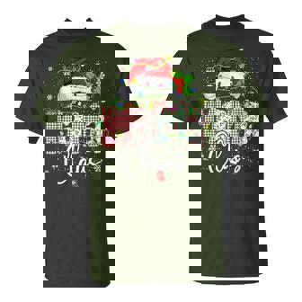 Mama Claus Christmas Lights Pajama Family Matching T-Shirt - Thegiftio