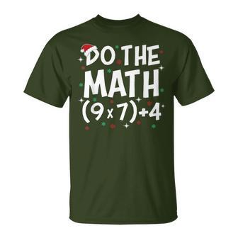 Do The Math Teacher Christmas Holiday Joke T-Shirt - Thegiftio