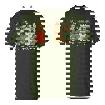 Meowy Christmas Cute Cats In Sweaters Holiday Cozy Kitten T-Shirt - Seseable