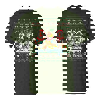 Merry Chickmas Ugly Sweater Chicken Lovers Christmas Outfit T-Shirt | Seseable CA