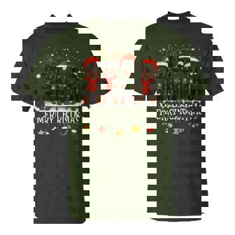 Merry Christmas Doberman Pinscher Dog Lovers T-Shirt - Thegiftio