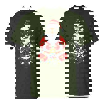 Merry Christmas Gamer Santa Play Game Boys Xmas T-Shirt - Thegiftio