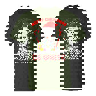 Merry Christmas May All Your Th Be White Xmas Women T-Shirt | Seseable CA