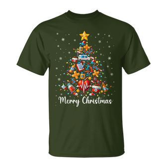 Merry Christmas Medical Christmas Tree Pjs Xmas Women T-Shirt - Thegiftio UK