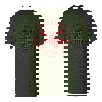 Merry Christmoose Christmas Badge Moose Party Animal T-Shirt | Mazezy