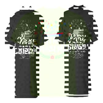 Merry Cruisemas Cruise Christmas Lights Nautical T-Shirt - Seseable