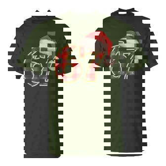 Number 67 Christmas Six Seven Matching Xmas Santa Hat Pjs T-Shirt - Thegiftio