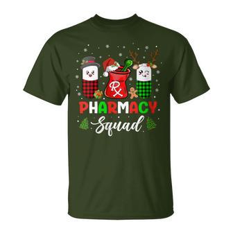 Pharmacy Squad Christmas Pills Pharmacist Santa T-Shirt - Thegiftio UK
