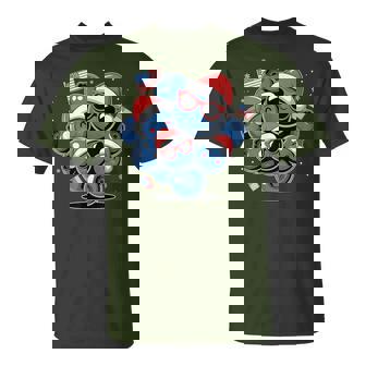 Red White And Blueberries Christmas Freedom T-Shirt - Thegiftio