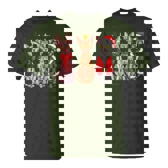 Retro Christmas Sphynx Cat Santa Reindeer T-Shirt - Thegiftio