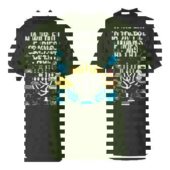 Retro Menorah Be A Light Happy Hanukkah Chanukah Christmas T-Shirt - Monsterry