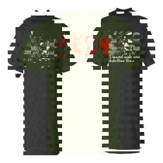 Santa Dachshund Through The Snow Christmas Light Dog Lovers T-Shirt - Thegiftio