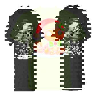 Santa Gingerbread Gecko Christmas Baking Cookies Baker T-Shirt - Monsterry