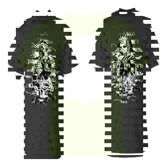 Santa Muerte Mexican Floral Saint Death T-Shirt - Thegiftio